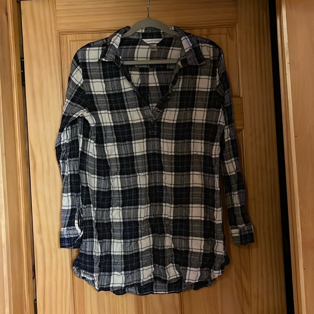 Plaid Tunic